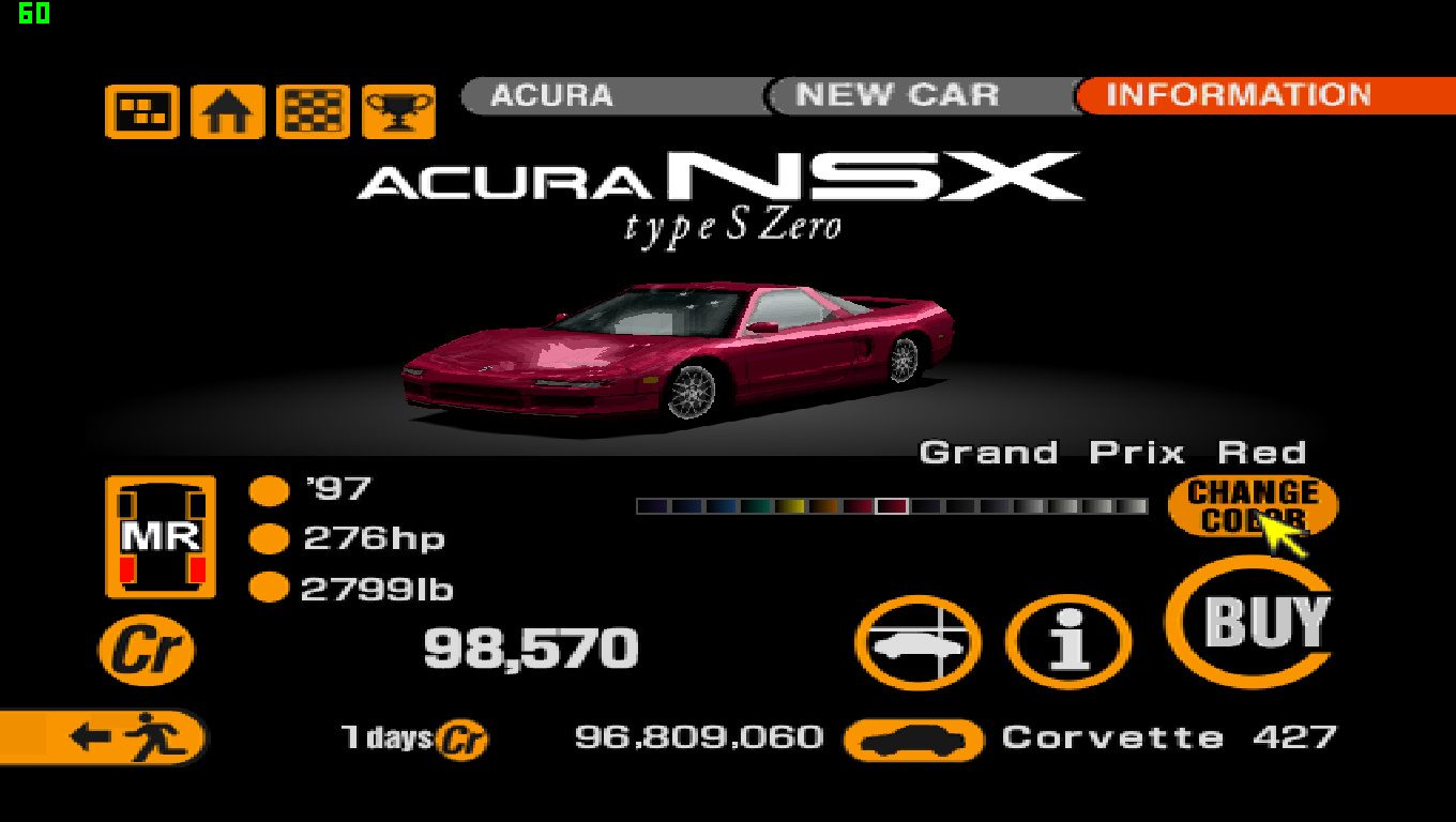 Acura NSX Type S Zero