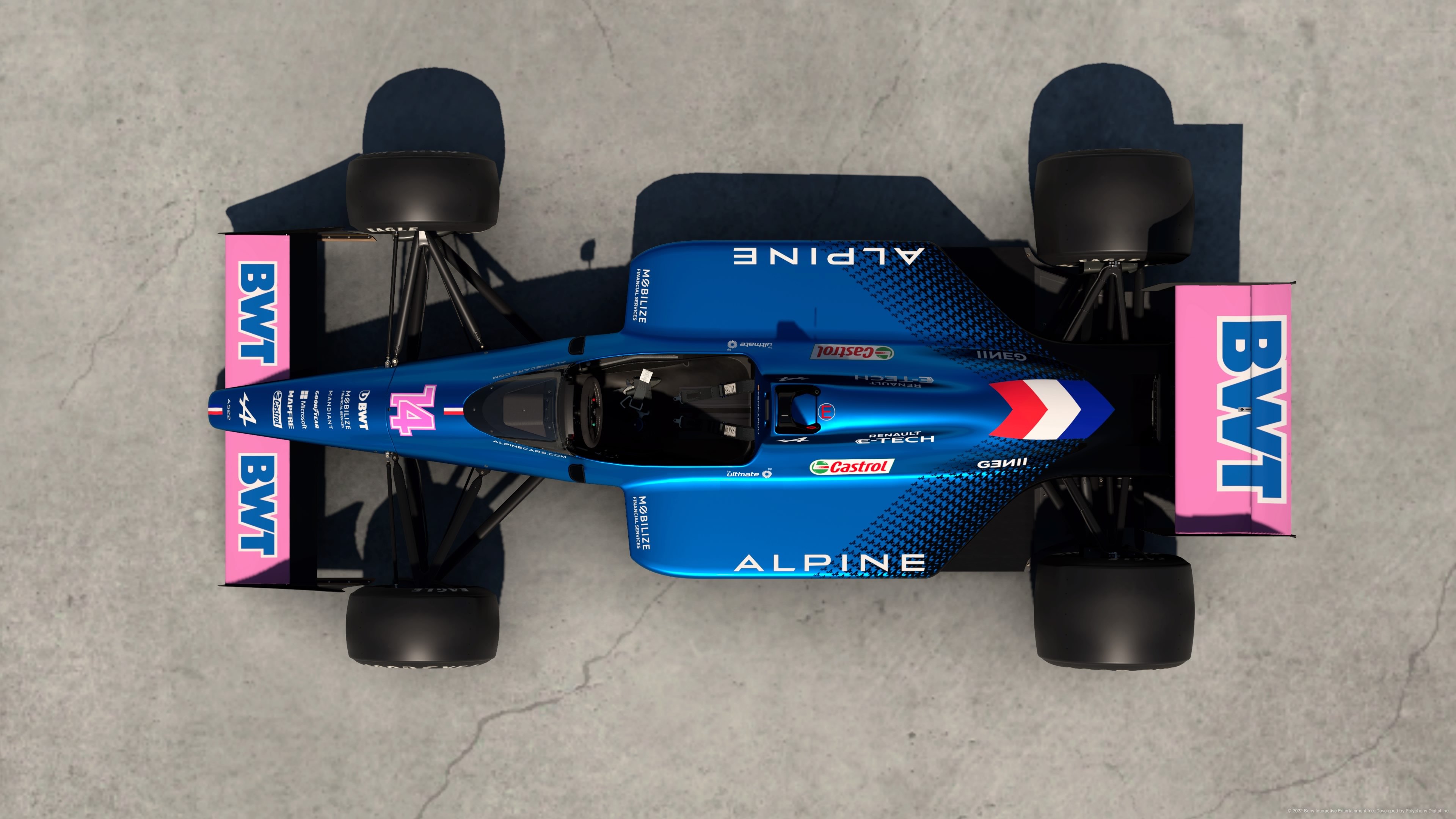 Alpine A522 on the MP4/4