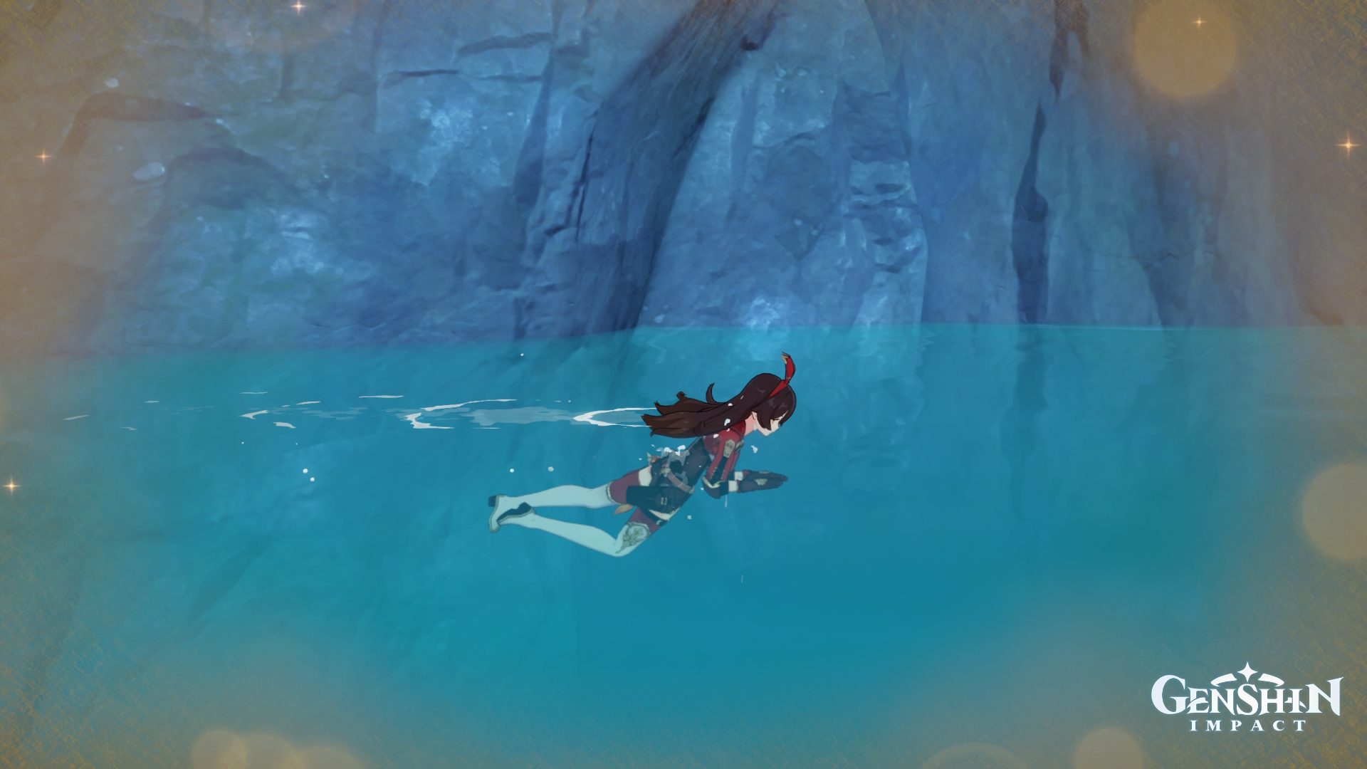 Amber Swimming 1