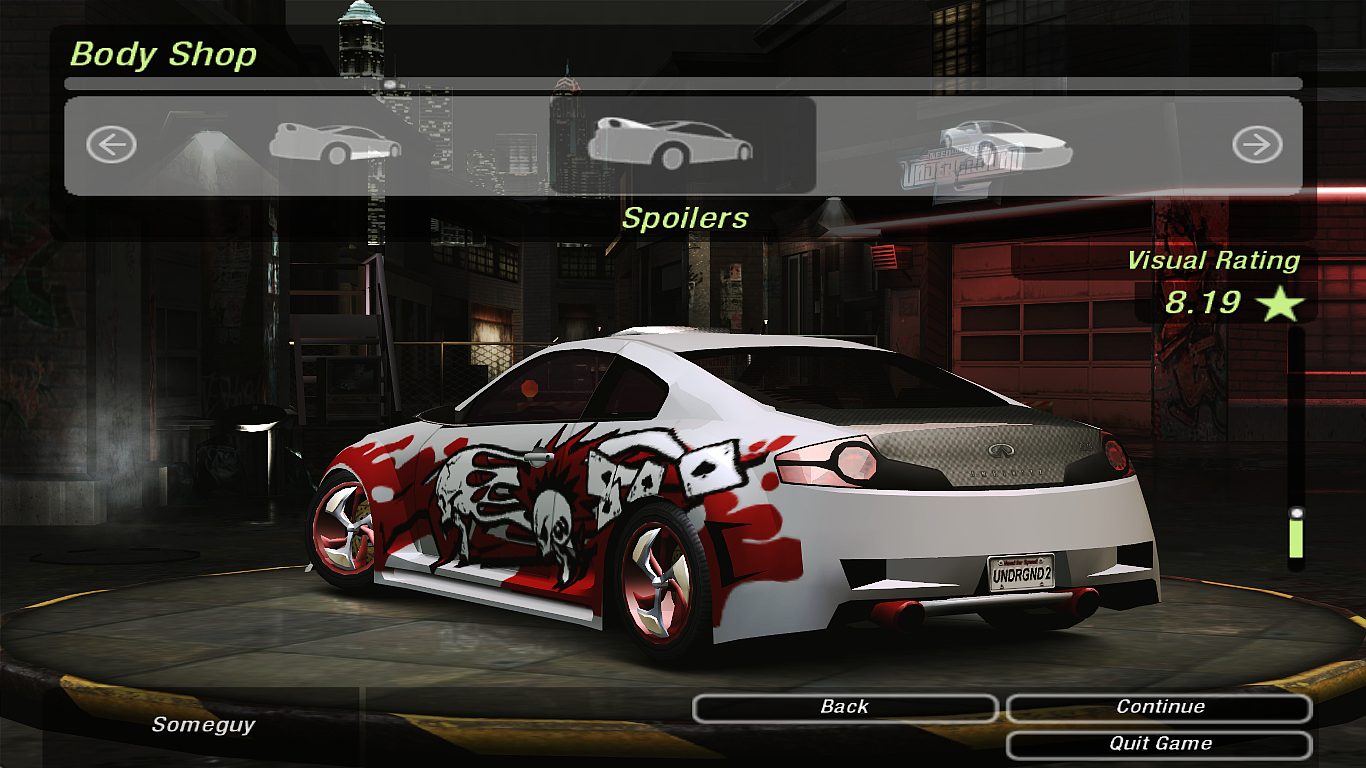 An Infiniti G35 styled under bloody murder 2