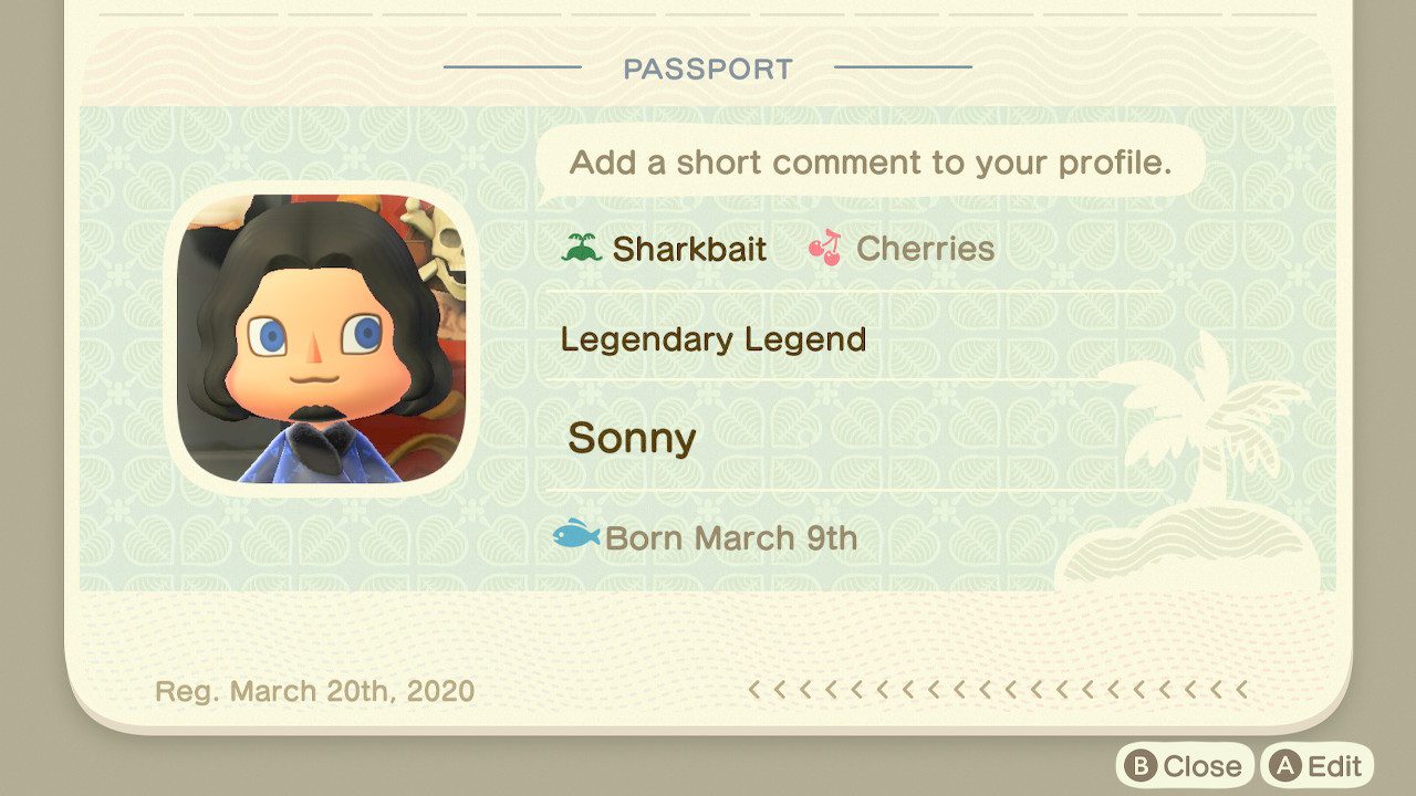 An SPD sneak of me yoinking Sonny Meng's Animal Crossing passport