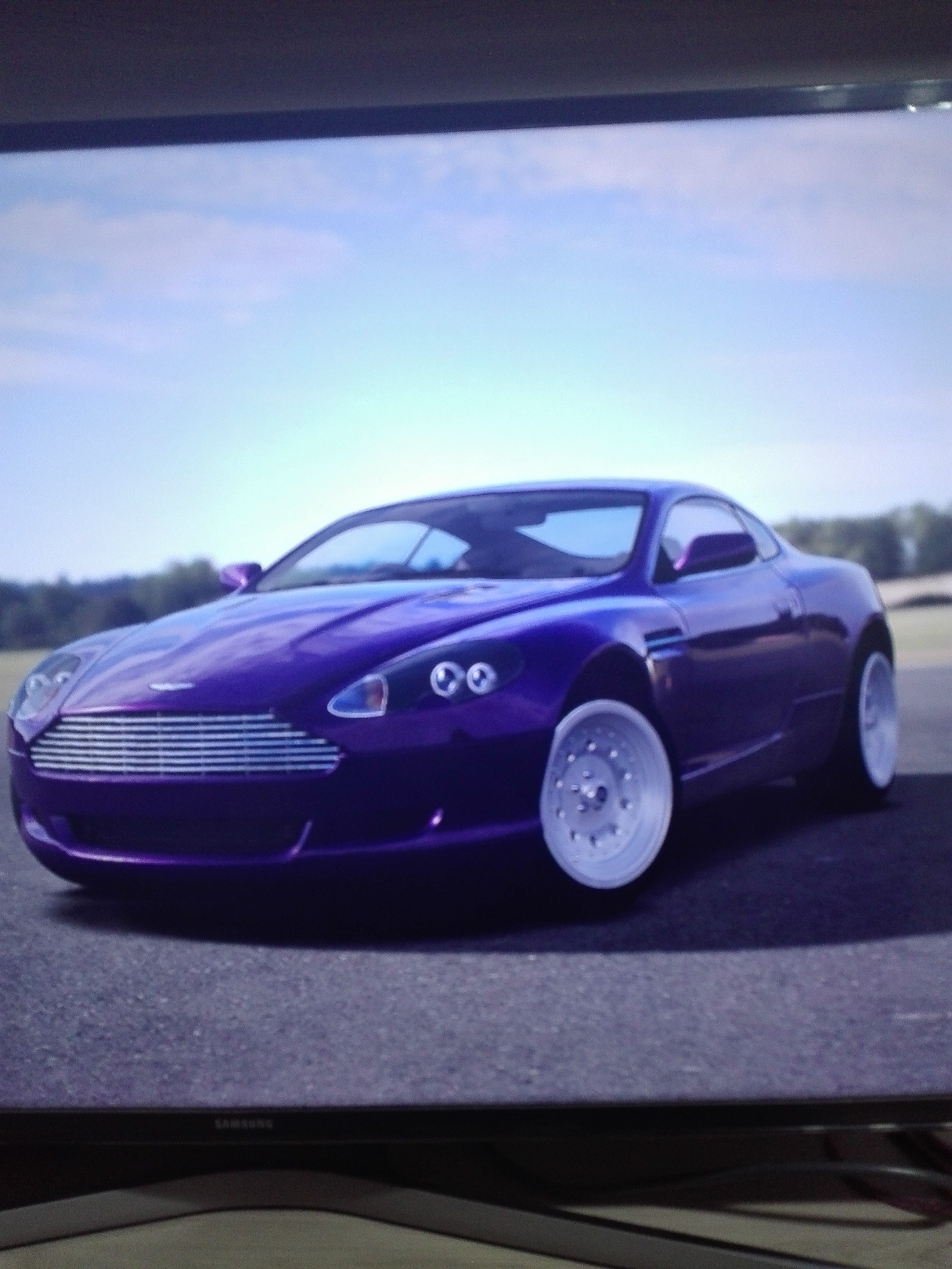 Aston Martin DB9 purple