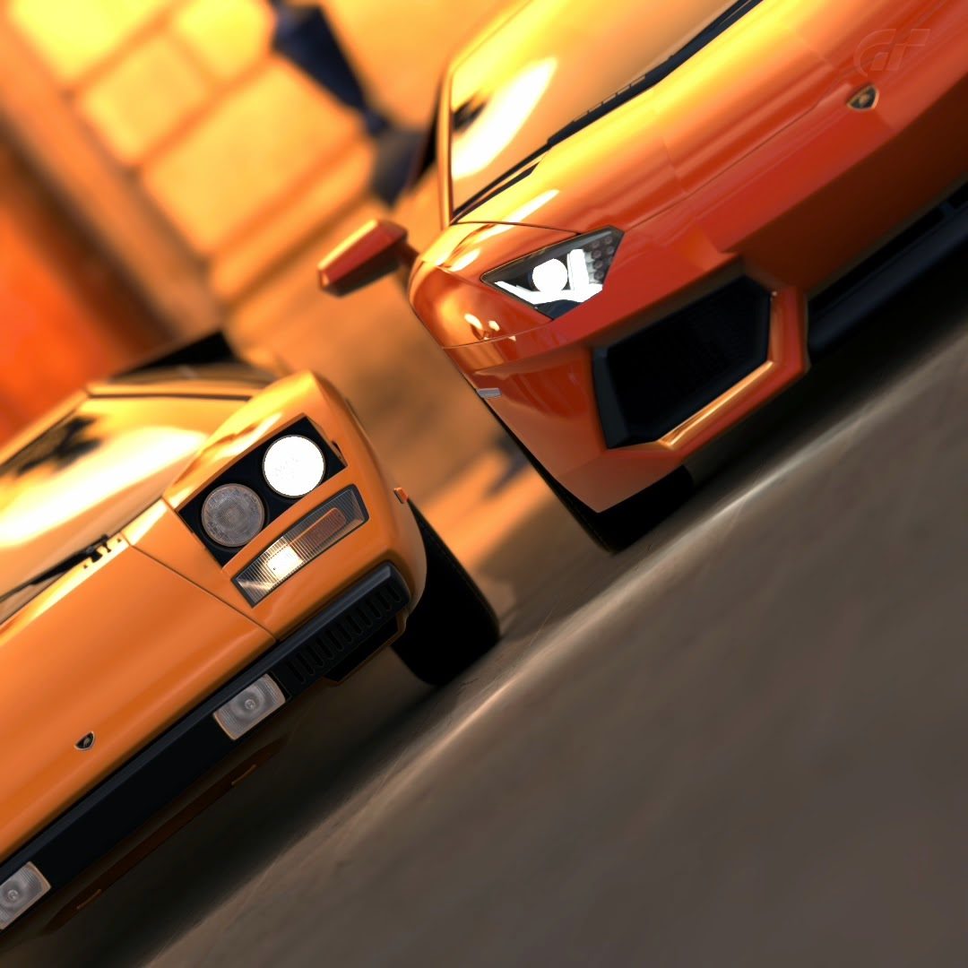 Aventador and Countach