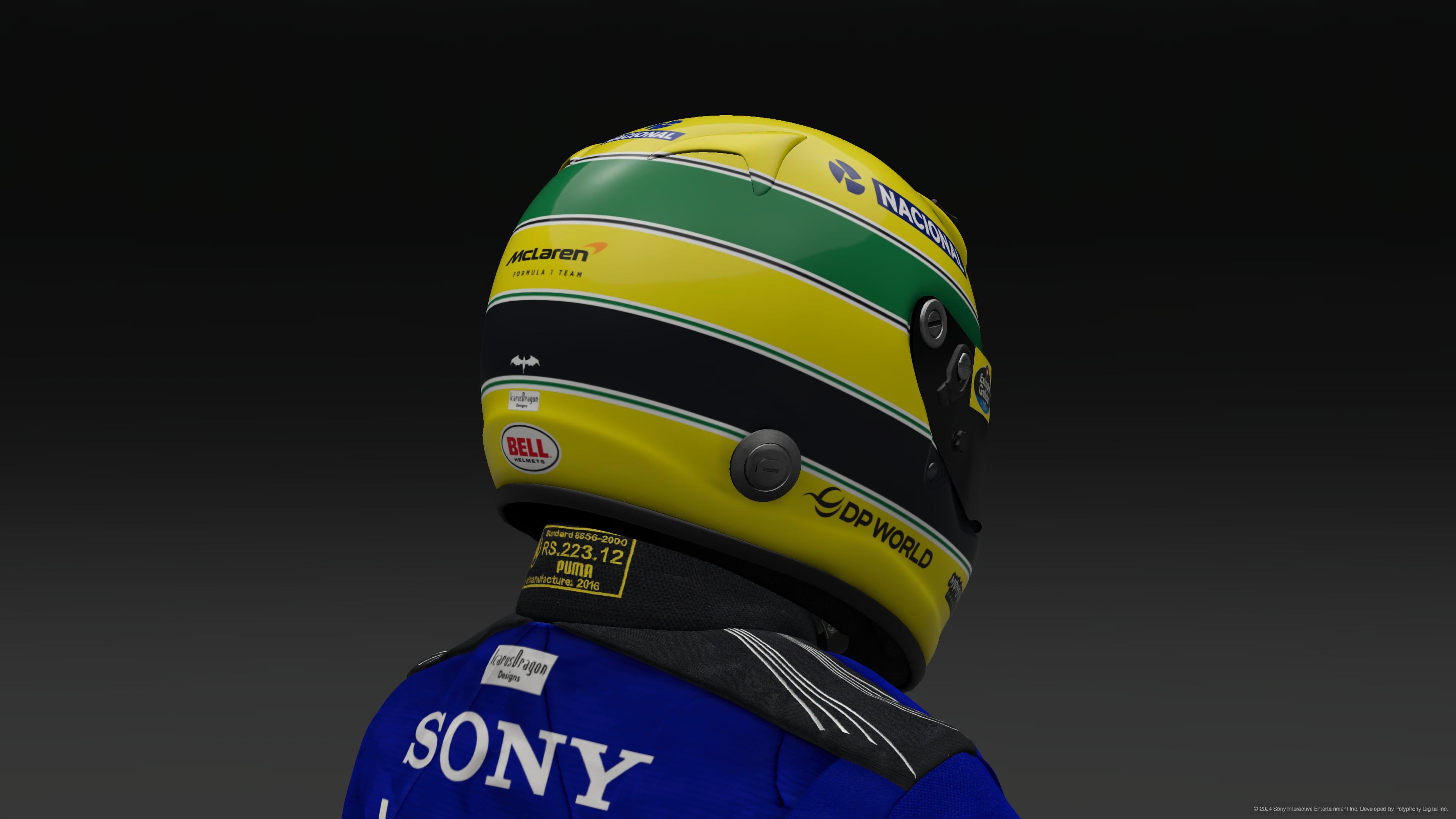 Ayrton Senna 2024 McLaren Helmet Pic 3