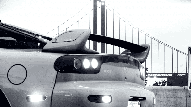 B&W stock FD spoiler shot.