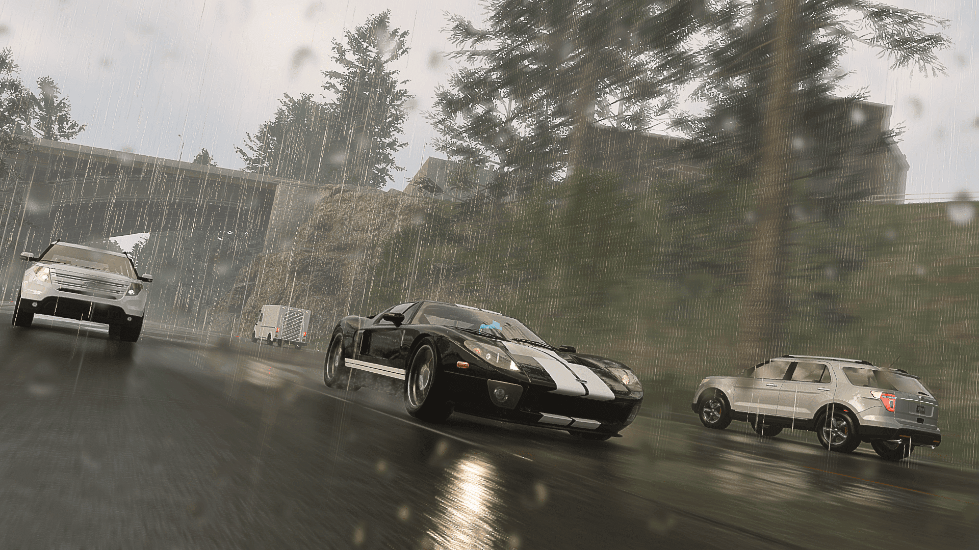 Block in the rain
