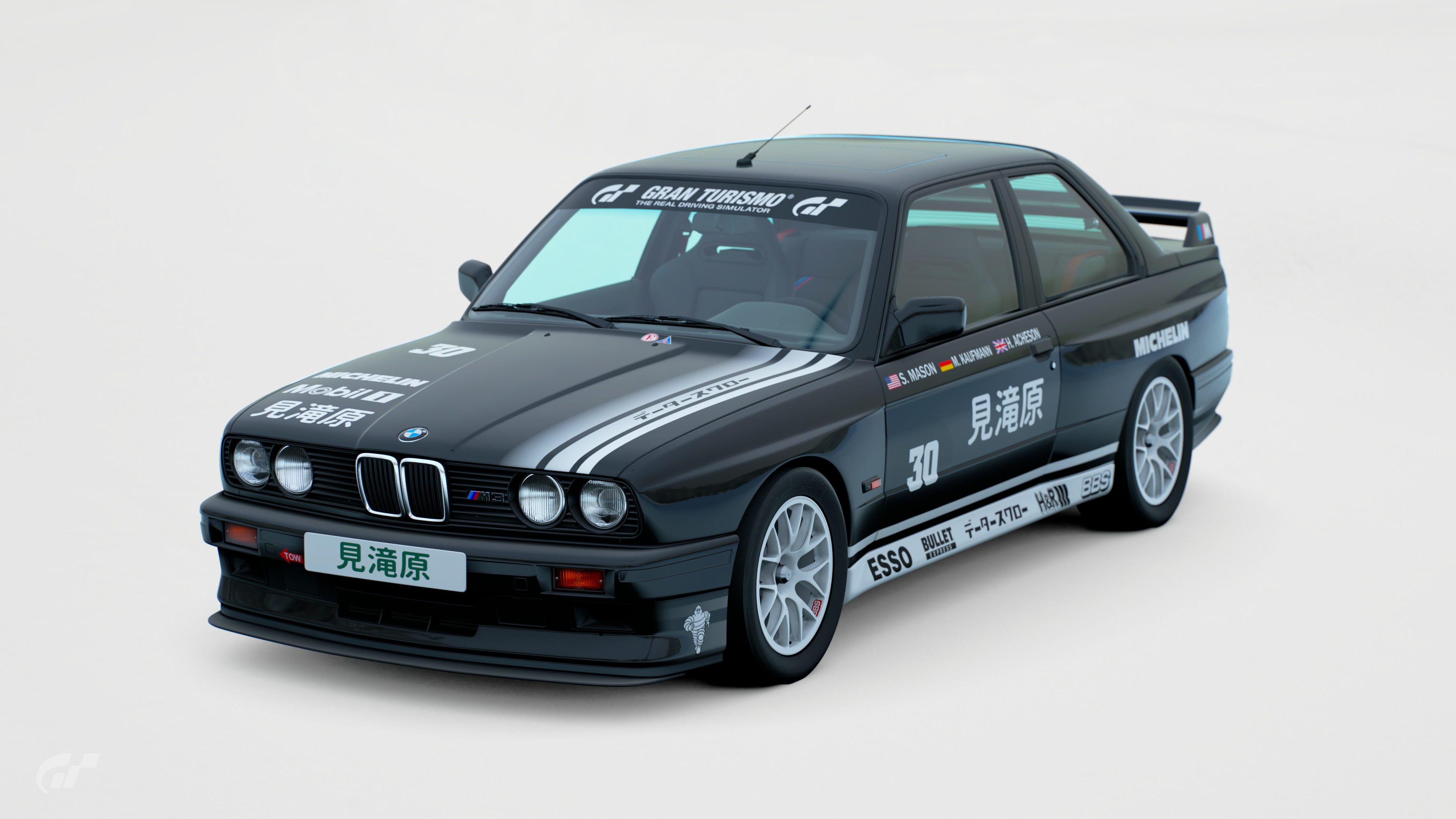 BMW M3 E30 1989 Fictional Gr.A Livery (Front 1/4) | GTPlanet, image size:3840x2160