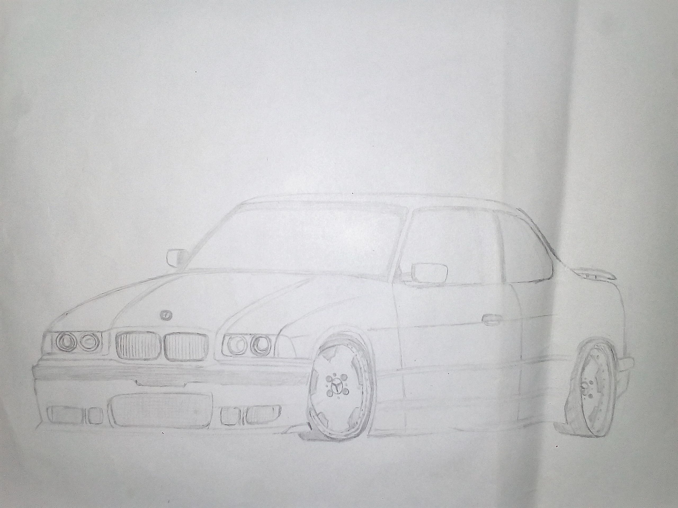 How To Draw A Bmw M3 Step By Step