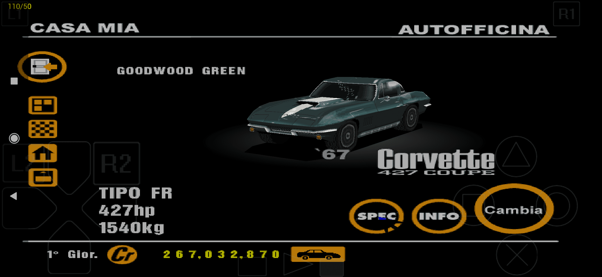 Chevrolet Corvette 427 Coupe '67 Goodwood Green