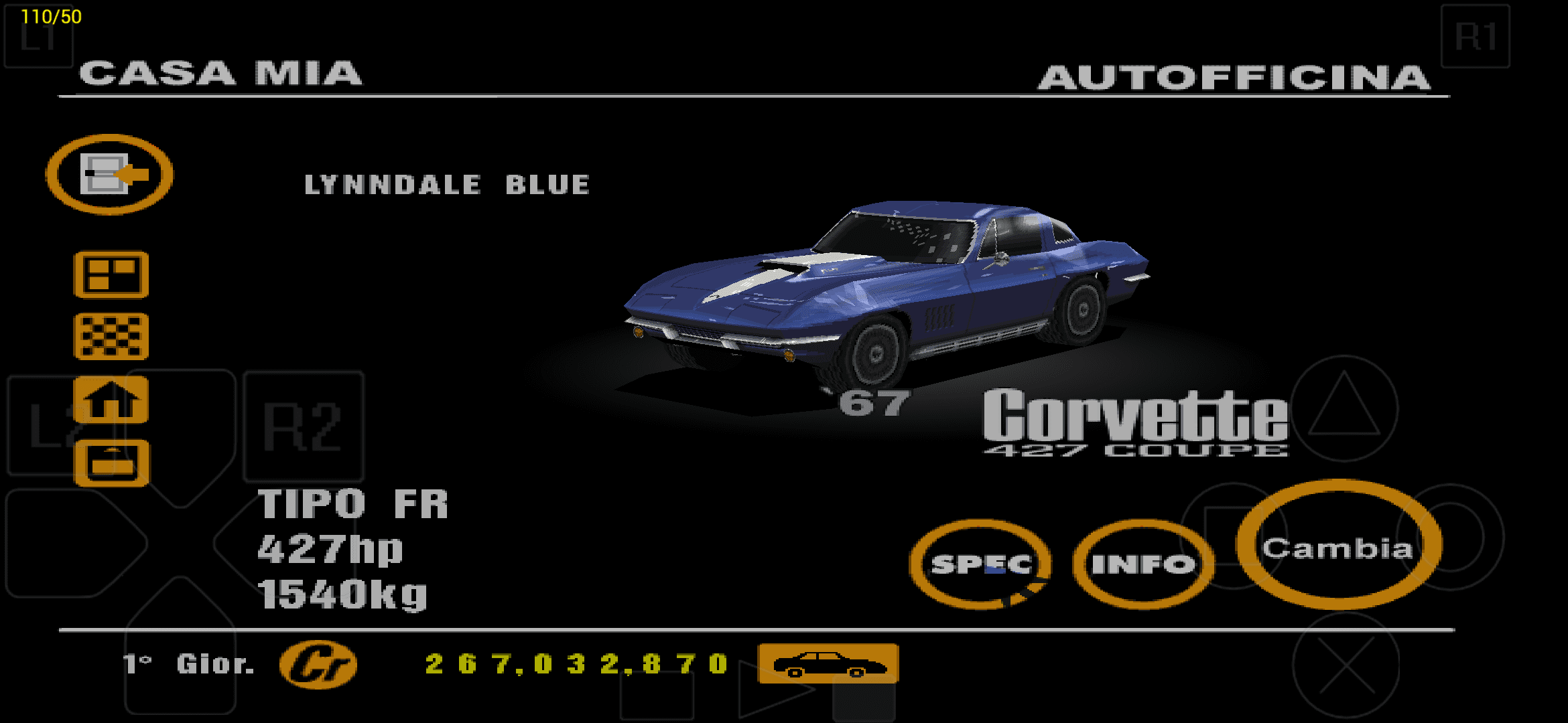 Chevrolet Corvette 427 Coupe '67 Lynndale Blue