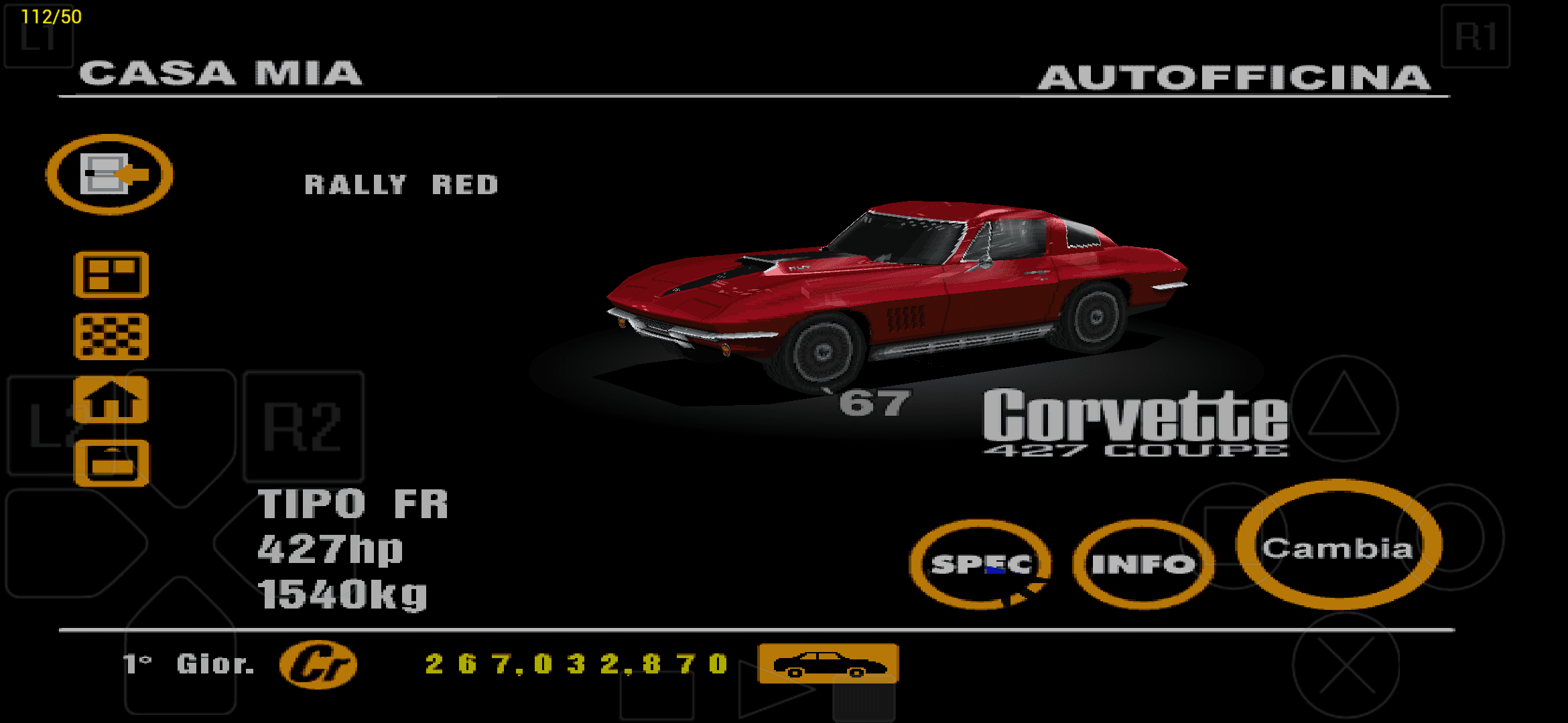 Chevrolet Corvette 427 Coupe '67 Rally Red