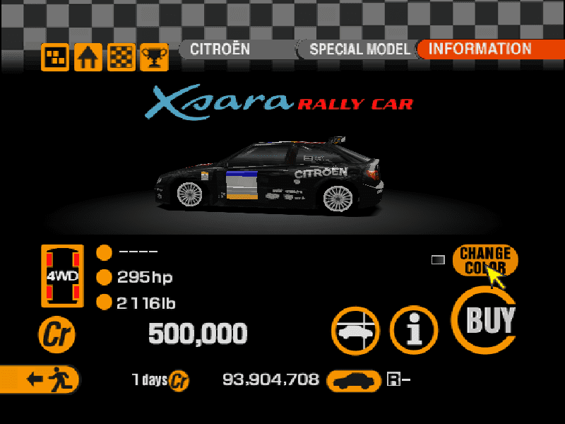 Citroen Xsara Rally Car