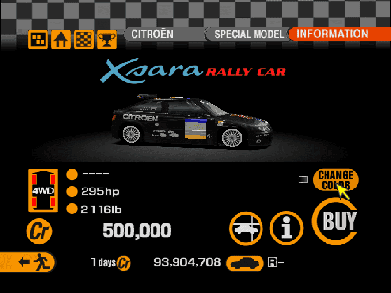 Citroen Xsara Rally Car