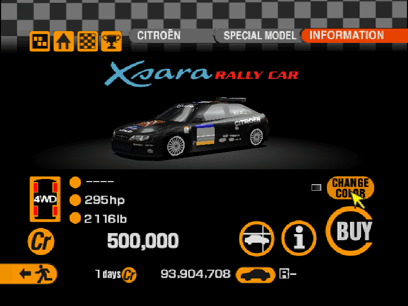 Citroen Xsara Rally Car
