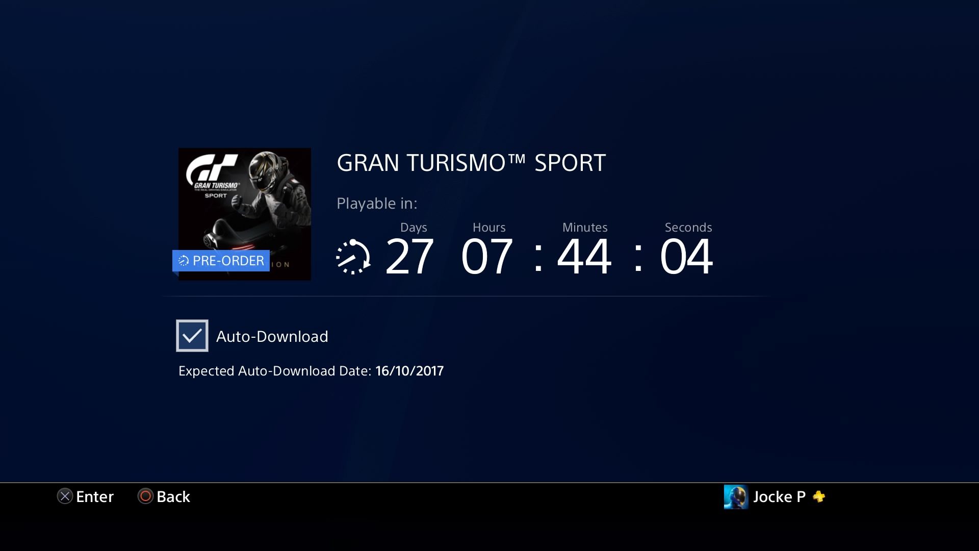 Countdown to GT Sport