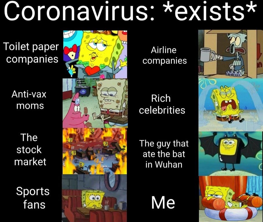 Covid-19, Spongebob edition