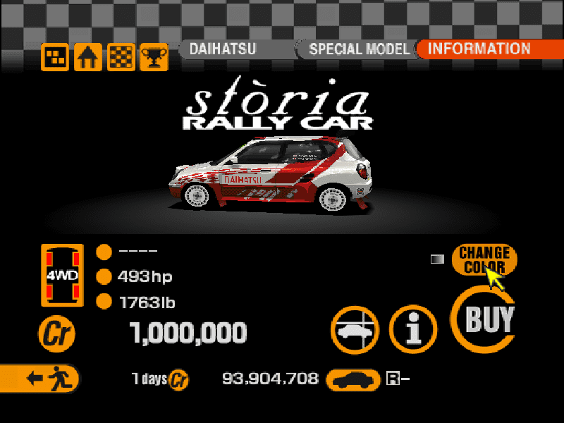 Daihatsu Storia Rally Car