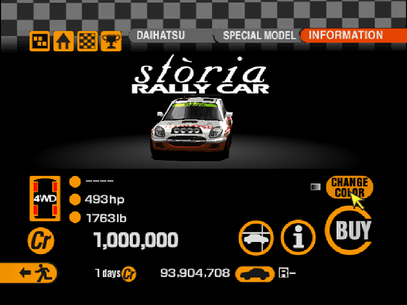 Daihatsu Storia Rally Car