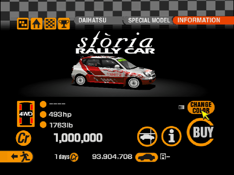Daihatsu Storia Rally Car