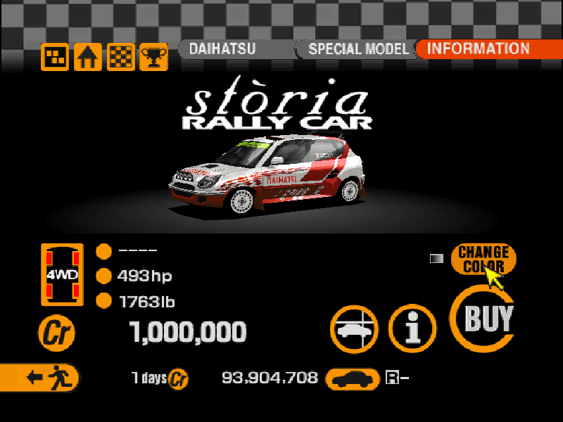 Daihatsu Storia Rally Car