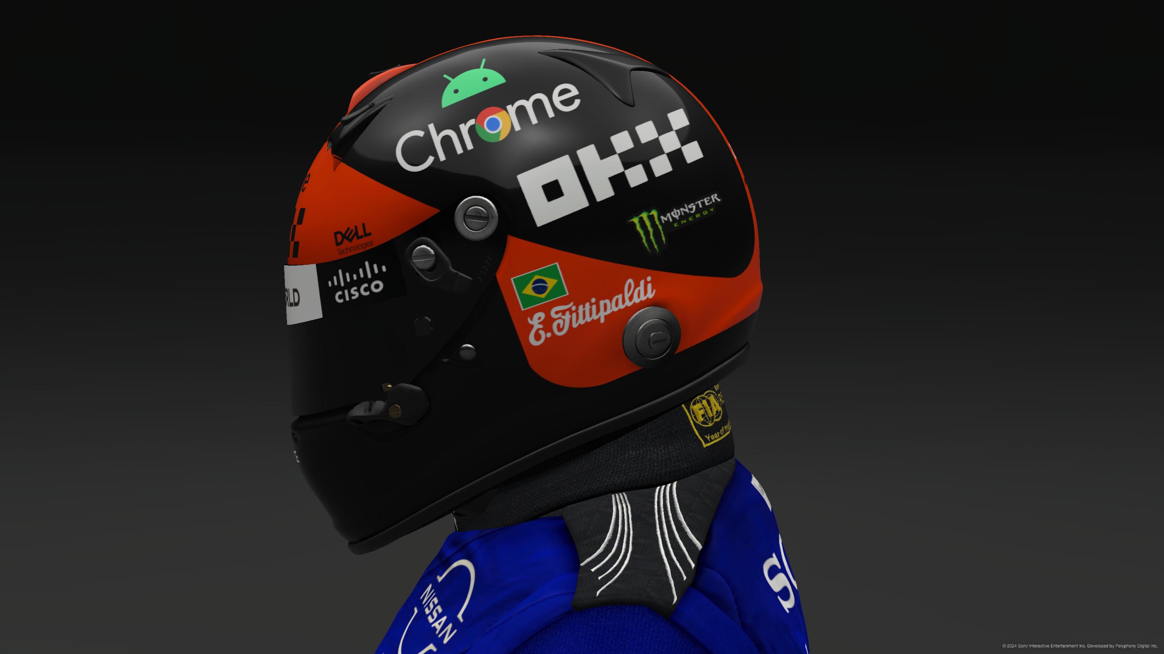 Emerson Fittipaldi 2024 McLaren Helmet - Pic 1