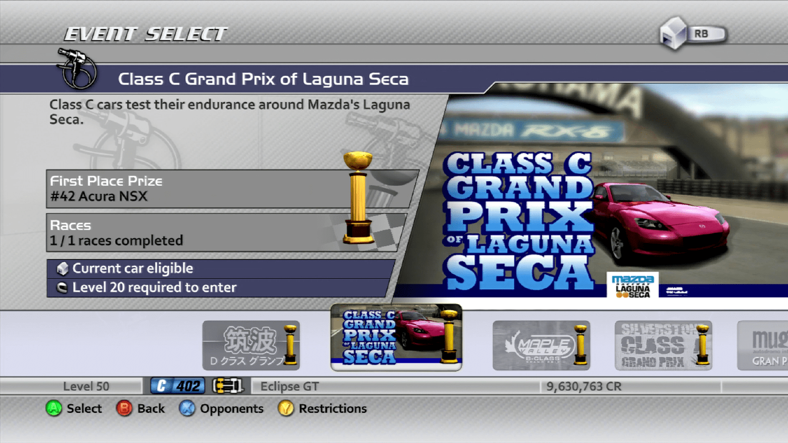 Endurance Races - Class C Grand Prix Of Laguna Seca