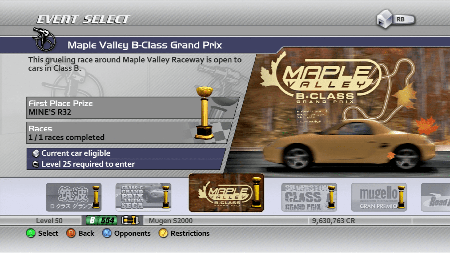 Endurance Races - Maple Valley B-Class Grand Prix