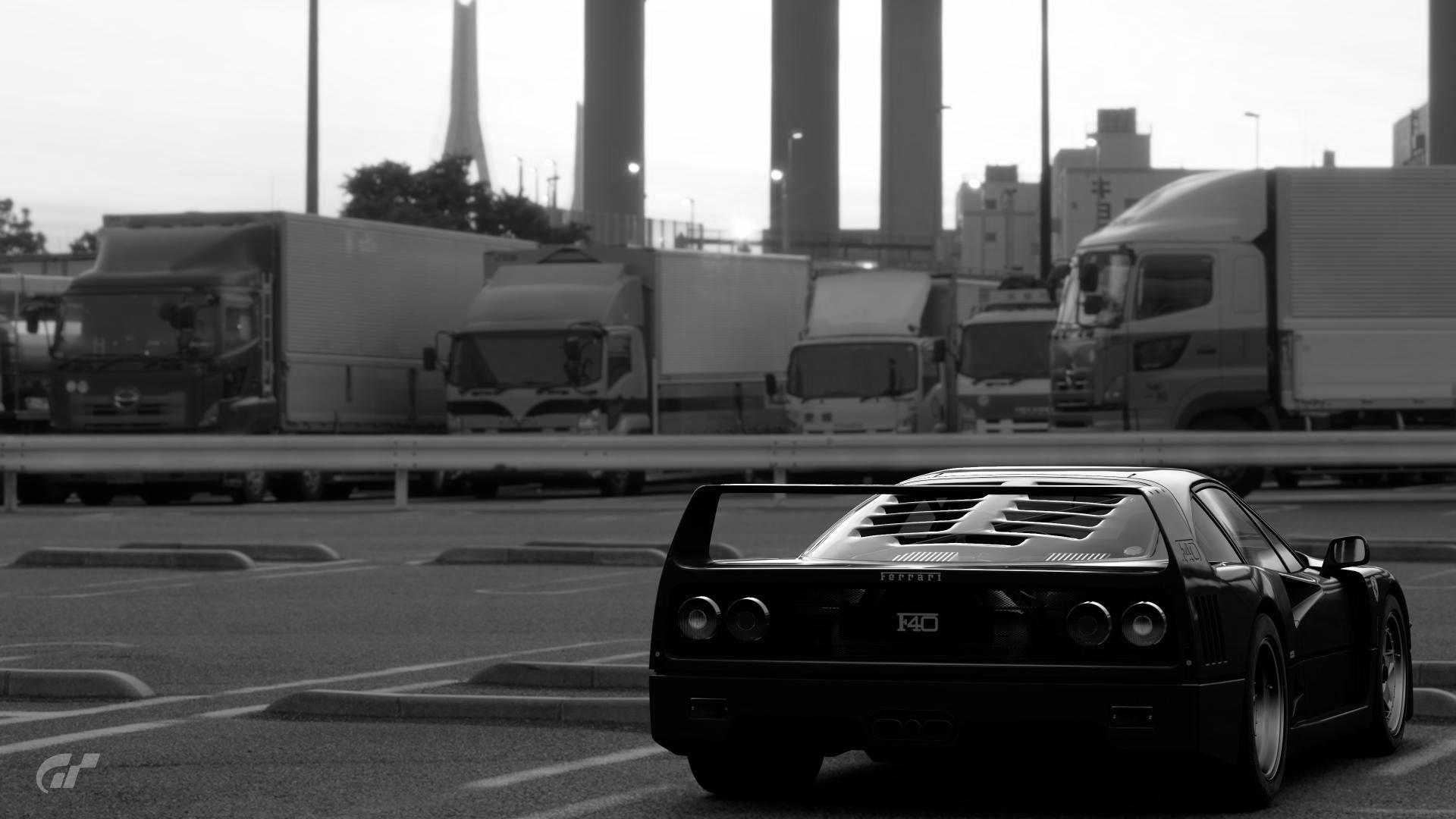 F40 Black and White