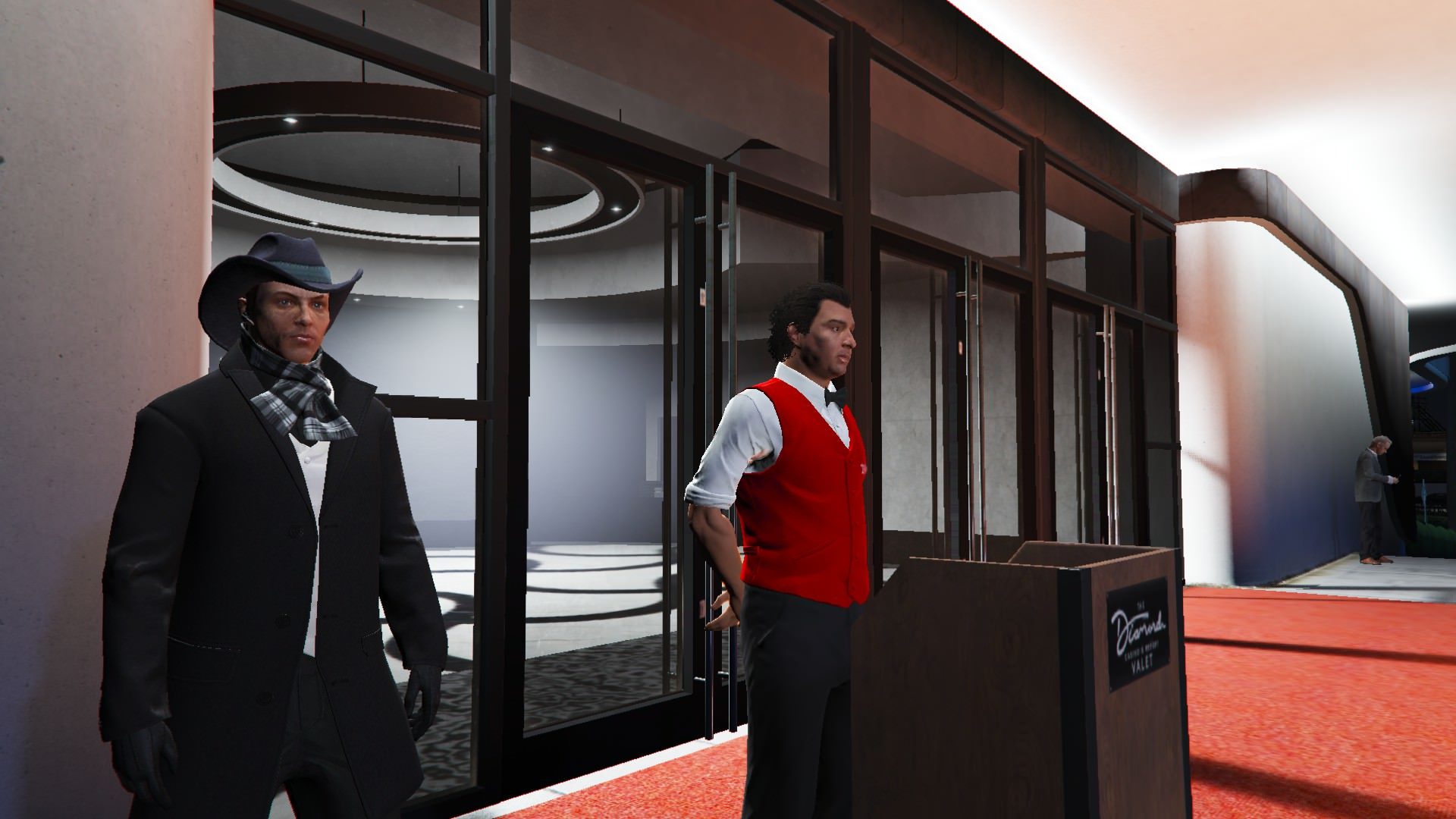 Felipe gets some protection as Jacob Ross observes the dangers of a Los Santos valet 1