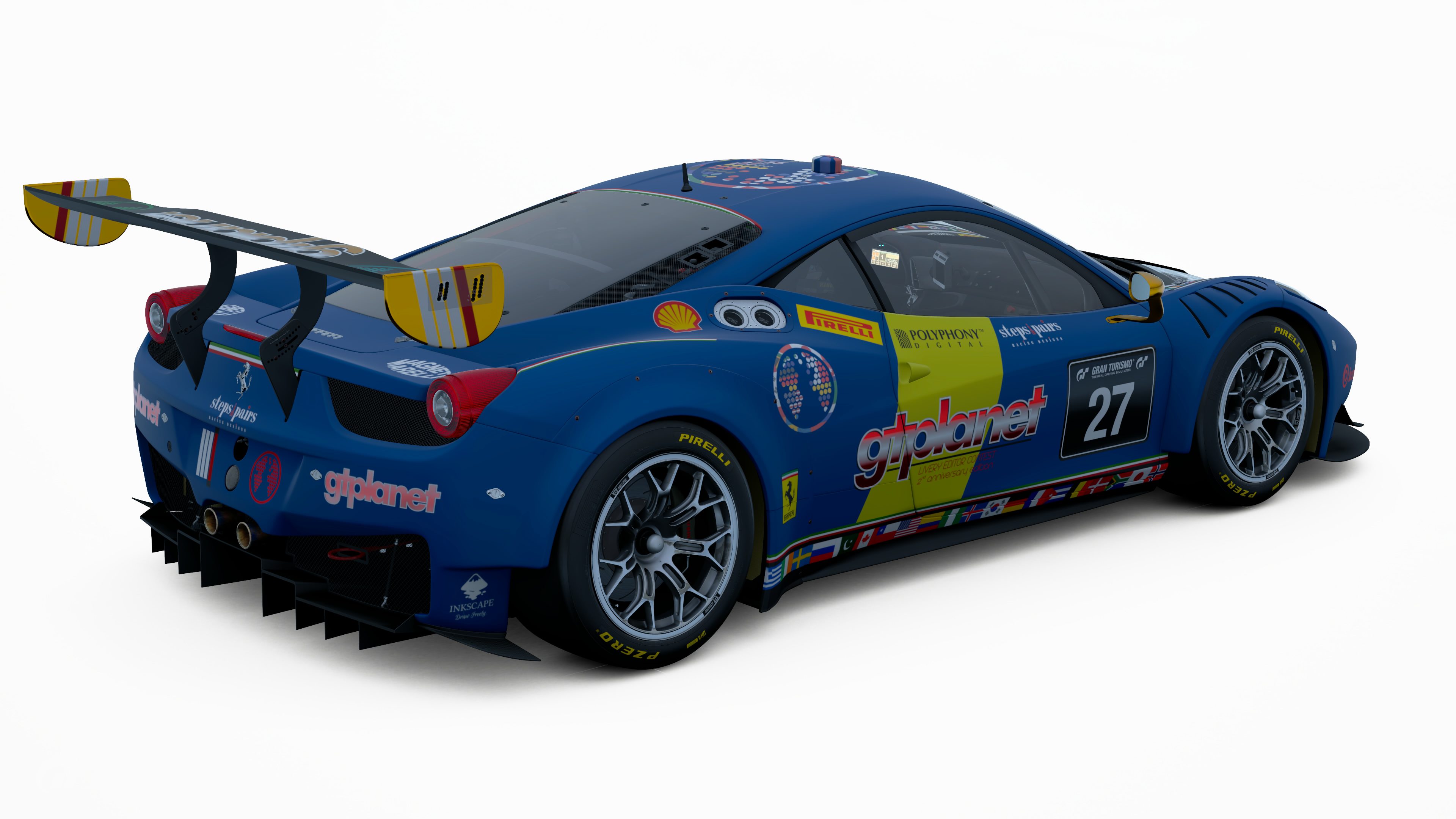 Ferrari GT3 GTPlanet Blue (rear)