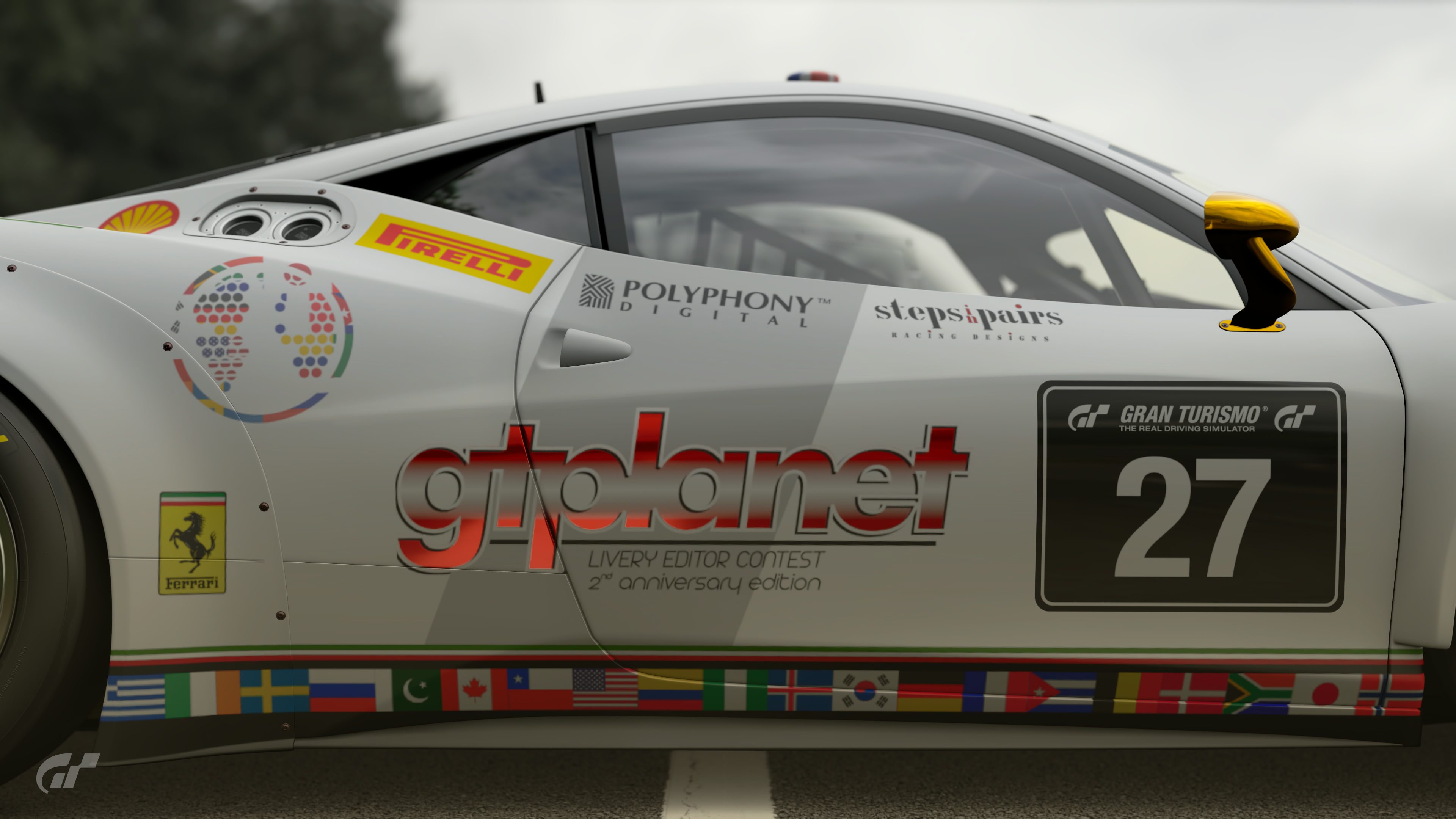 Ferrari GT3 GTPlanet White (side)