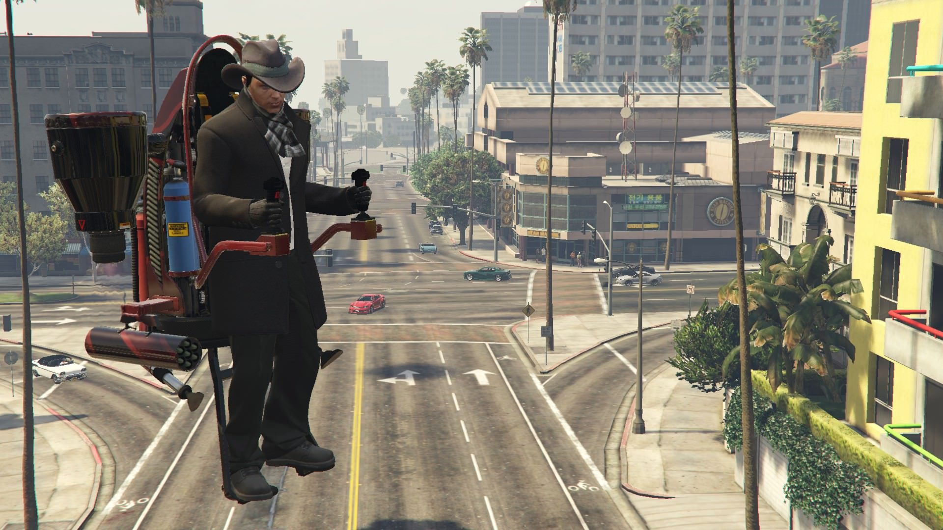 Floating about some player to player carnage with the jetpack 3