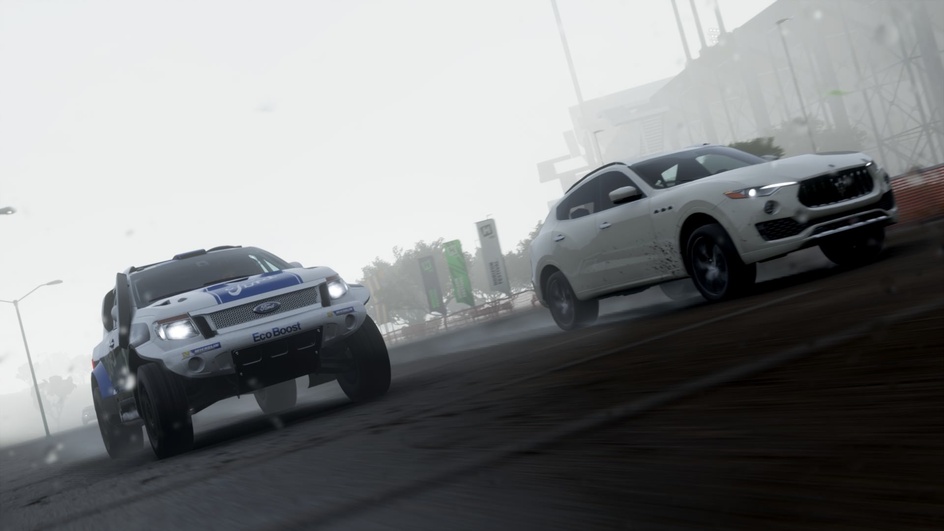 For the offroading event, of course the choice is obvious