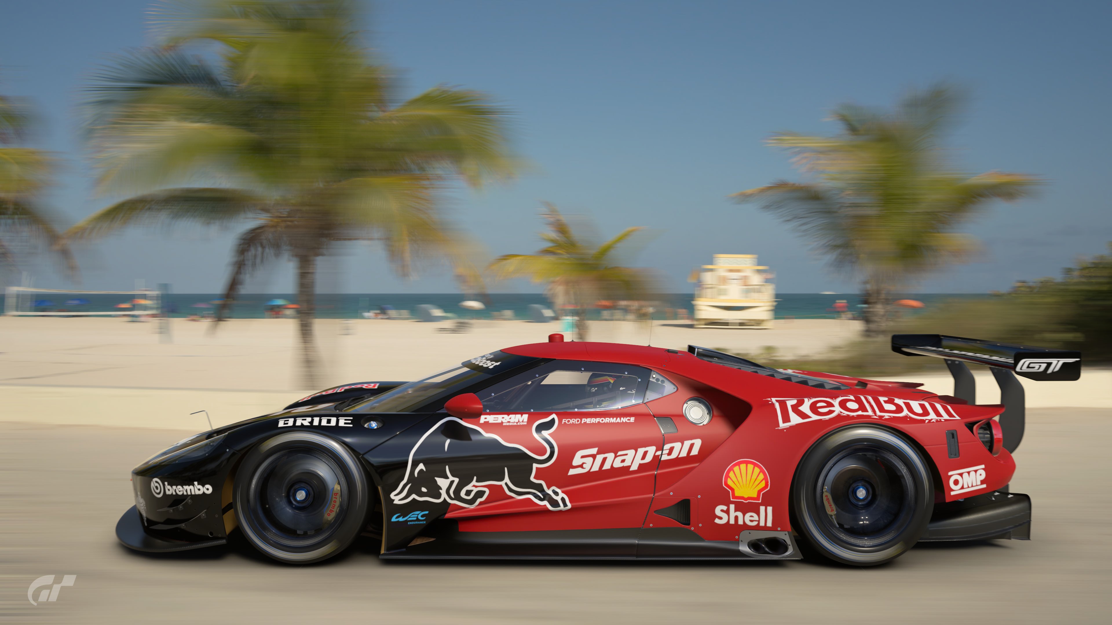 Ford GT Race Car Red