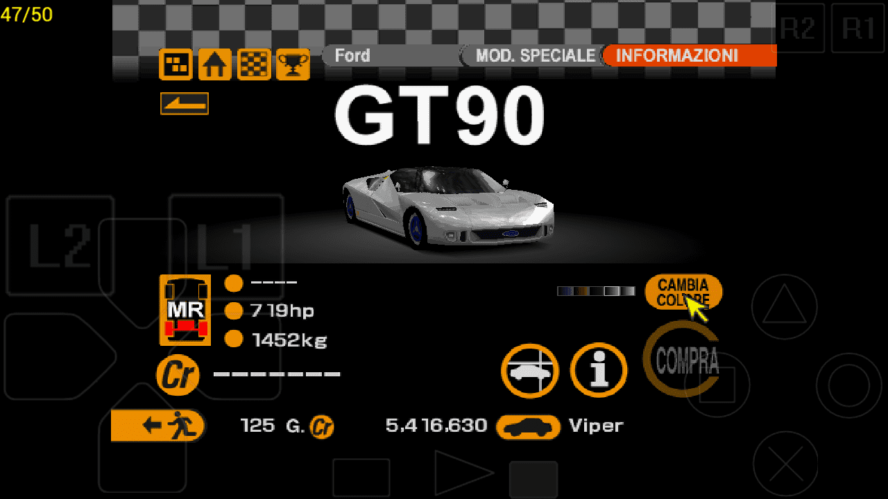 Ford GT90 Silver