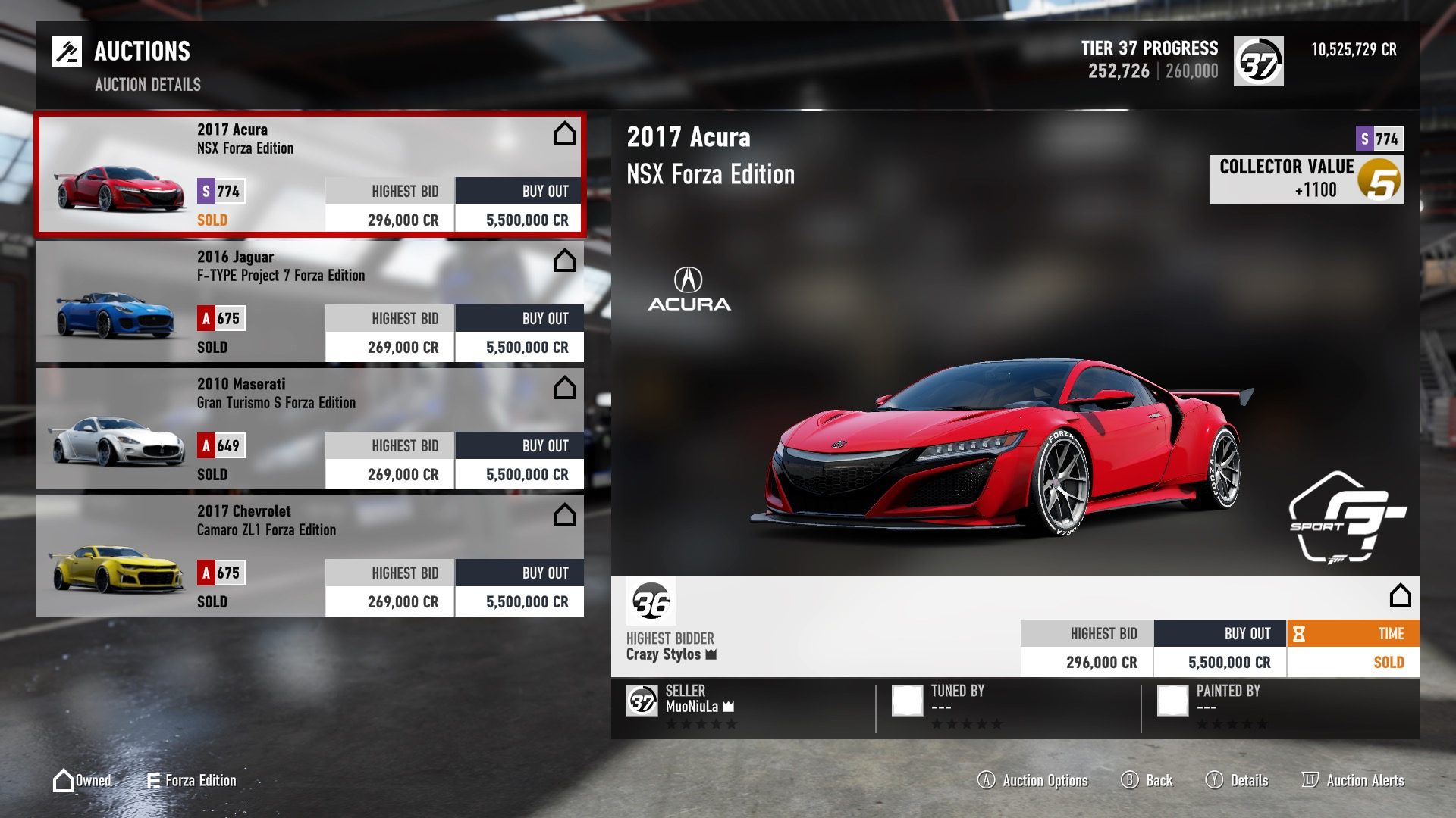 Forza 7 Auction