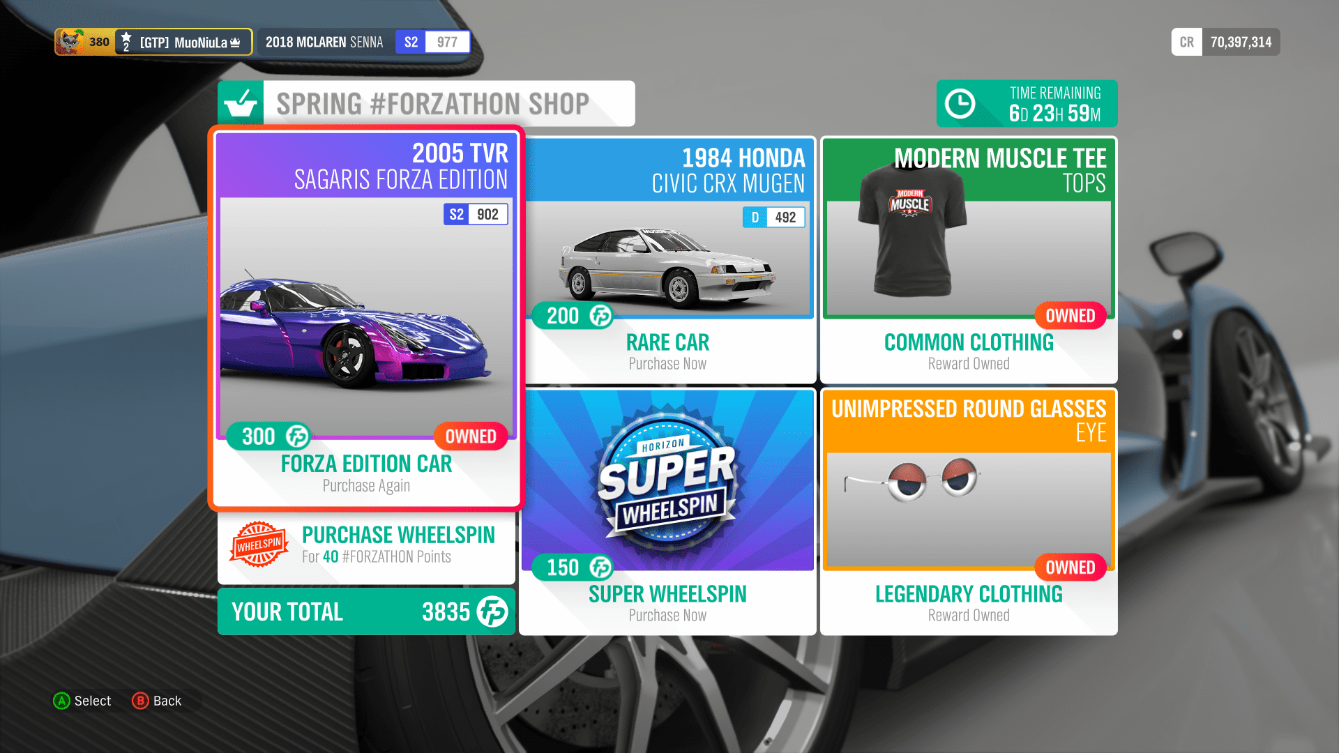 Forzathon Shop