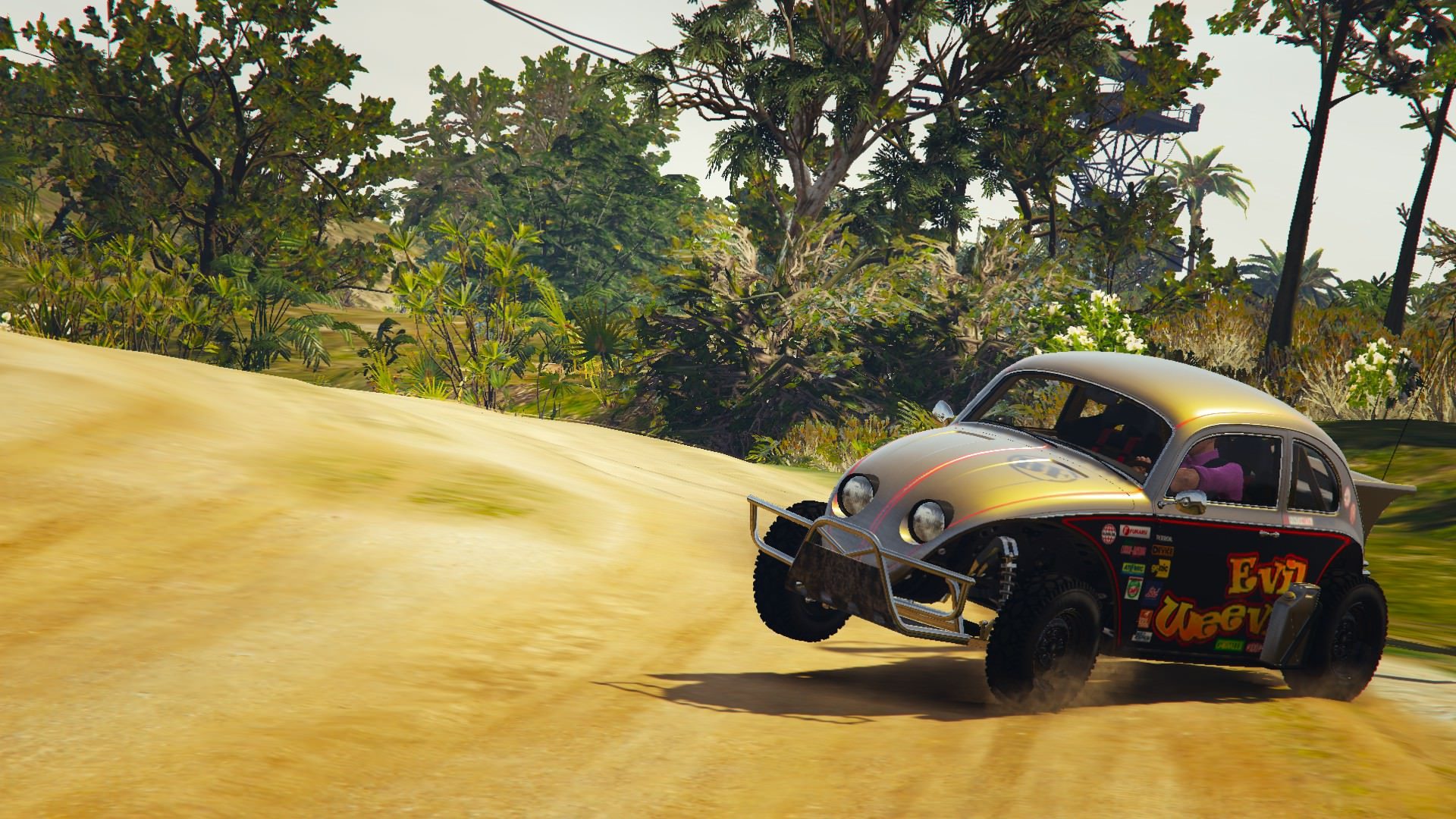 Friends gather for some rallying fun in Cayo Perico 10 (An SPD sneak on the BF Weevil)