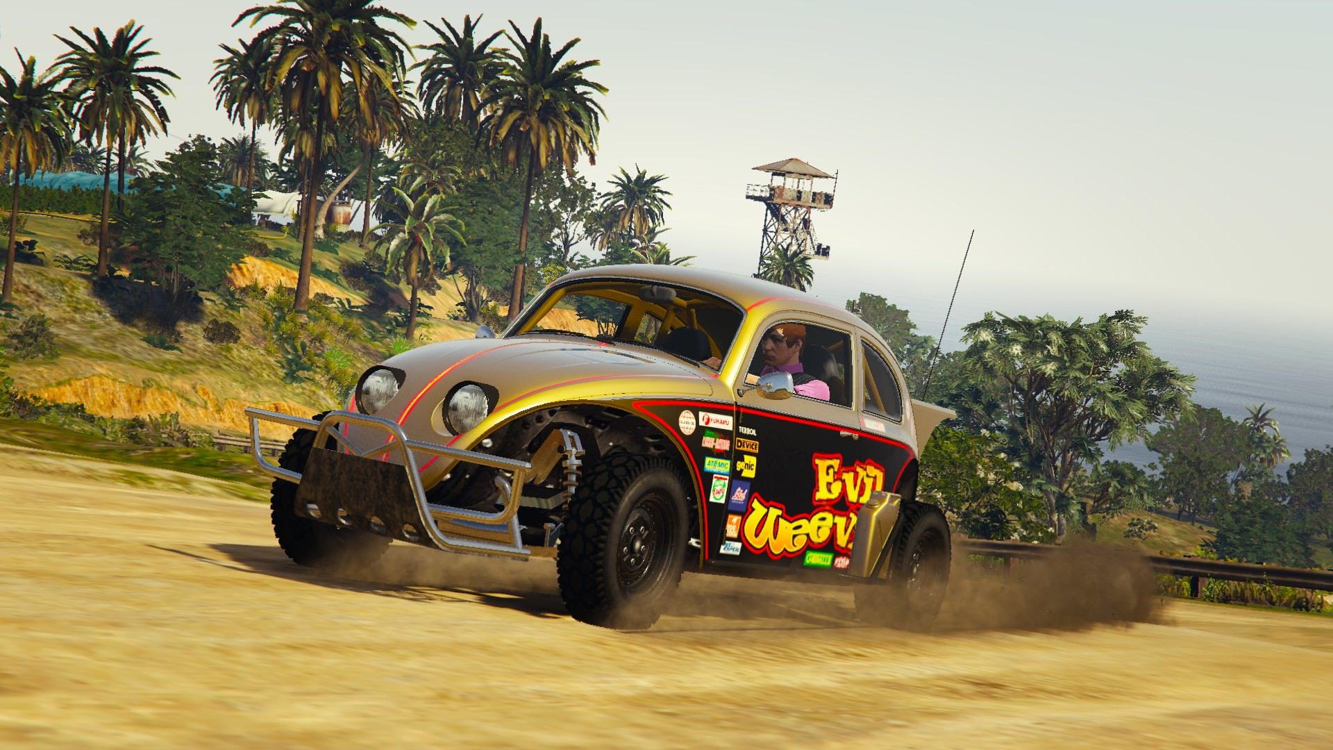 Friends gather for some rallying fun in Cayo Perico 5 (An SPD sneak on the BF Weevil)