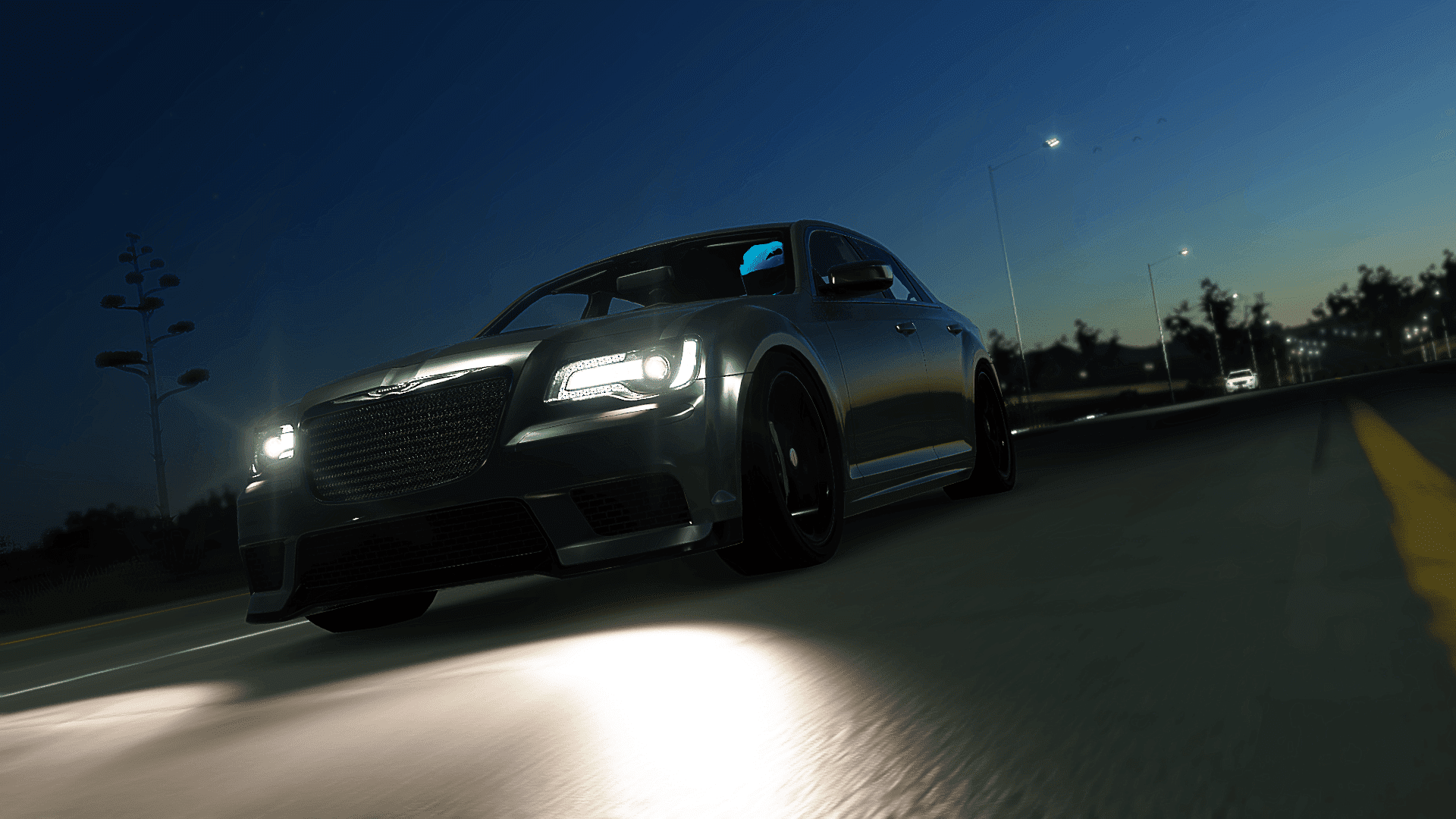 Giant engine in a giant sedan