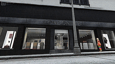 (GIF) Shopping for clothes, one percent GTA style