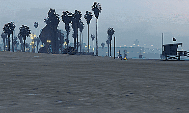 (GIF) Some bikers causing trouble on the beach
