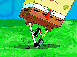 (GIF) Spongebob's Jellyfishing coup de grace