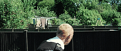 (GIF) Taking a shortcut in the Sandford gardens