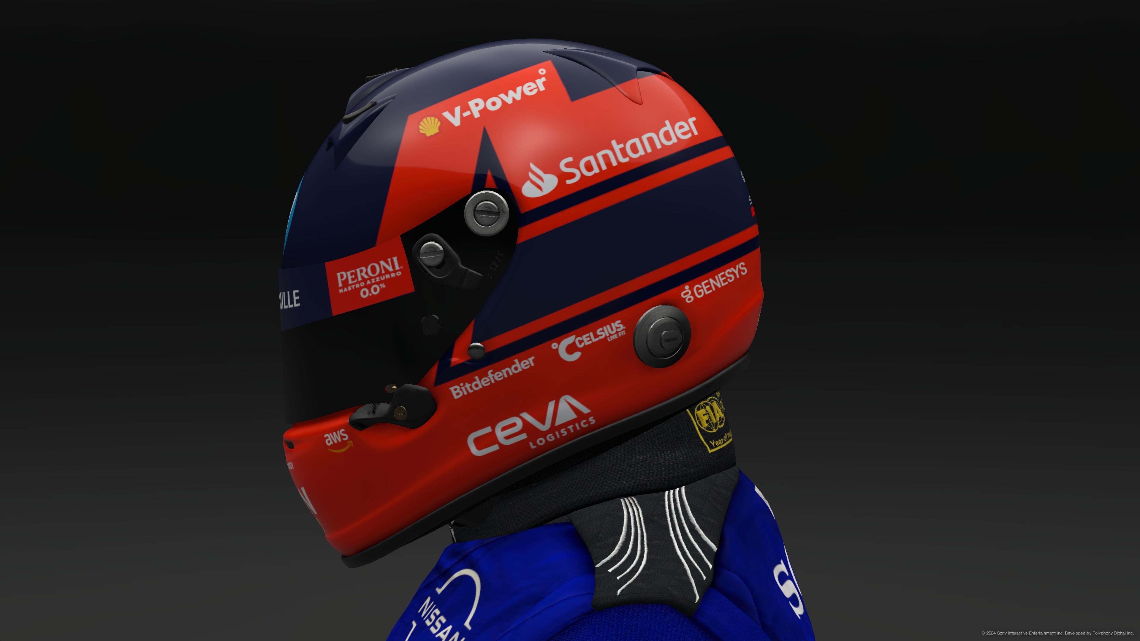 Gilles Villeneuve 2024 Ferrari Helmet - Pic 1