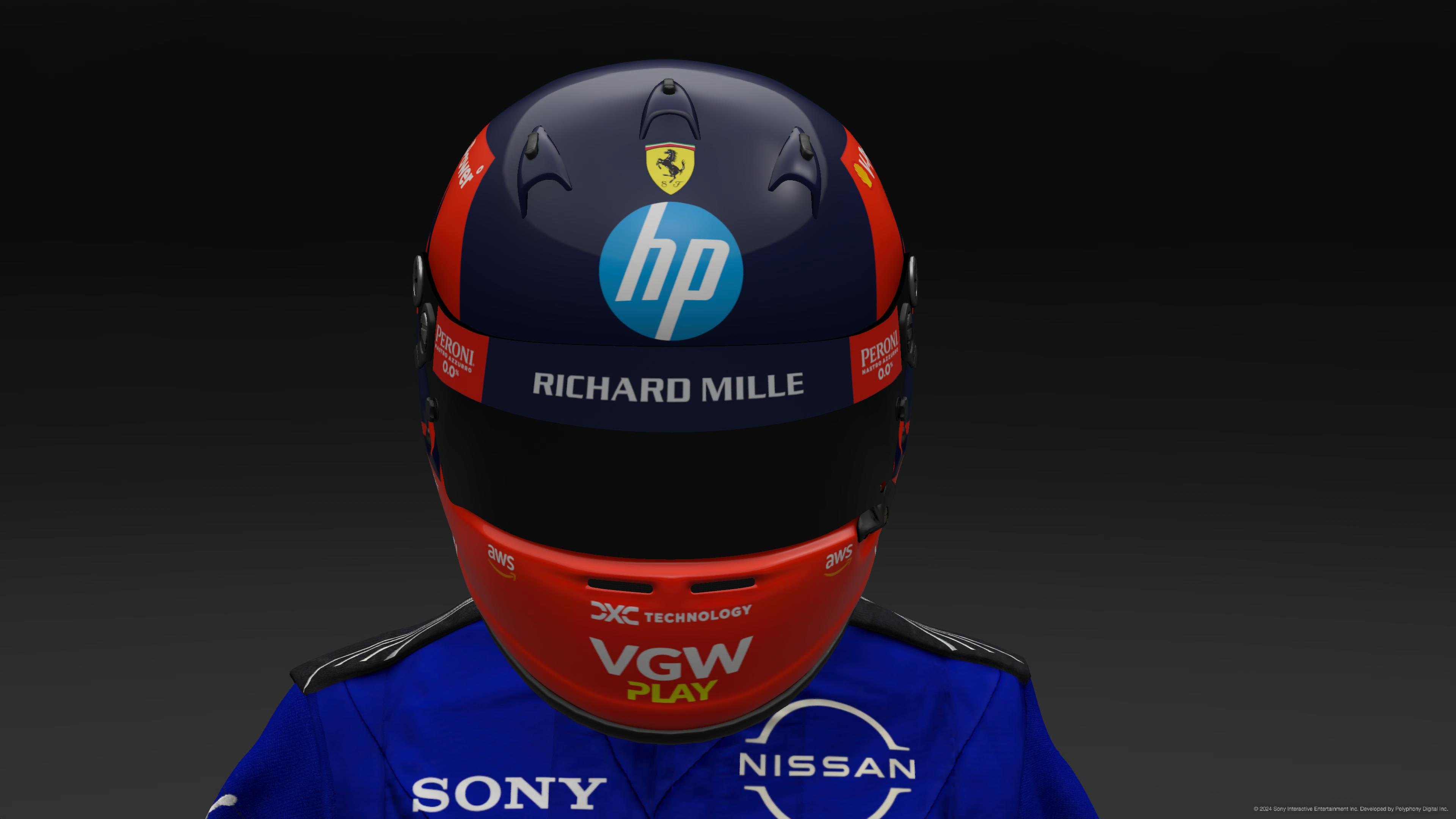 Gilles Villeneuve 2024 Ferrari Helmet - Pic 2