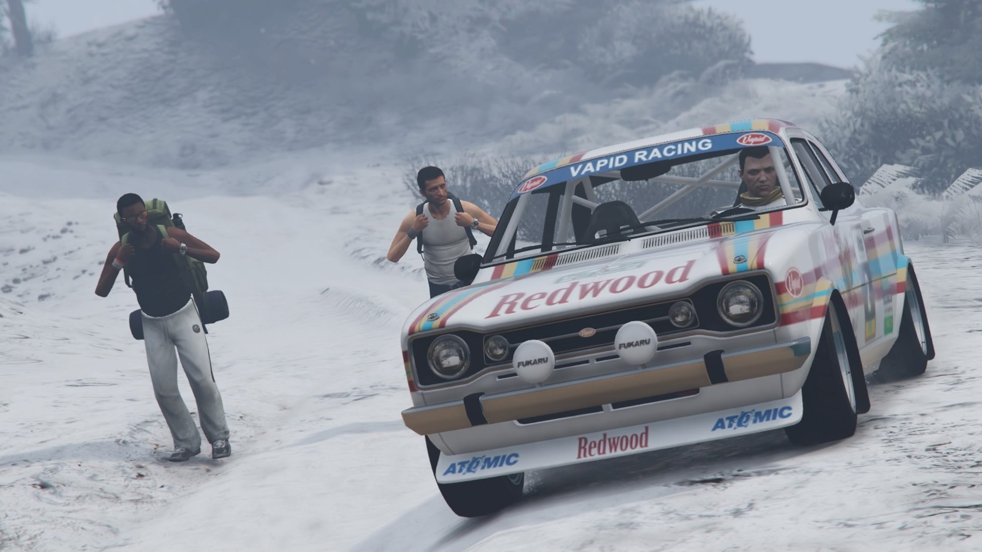 Grand Theft Auto V - Rallying In The Snow - 02