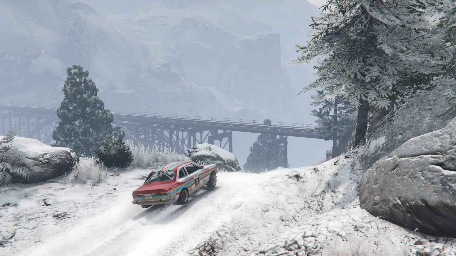 Grand Theft Auto V - Rallying In The Snow - 04