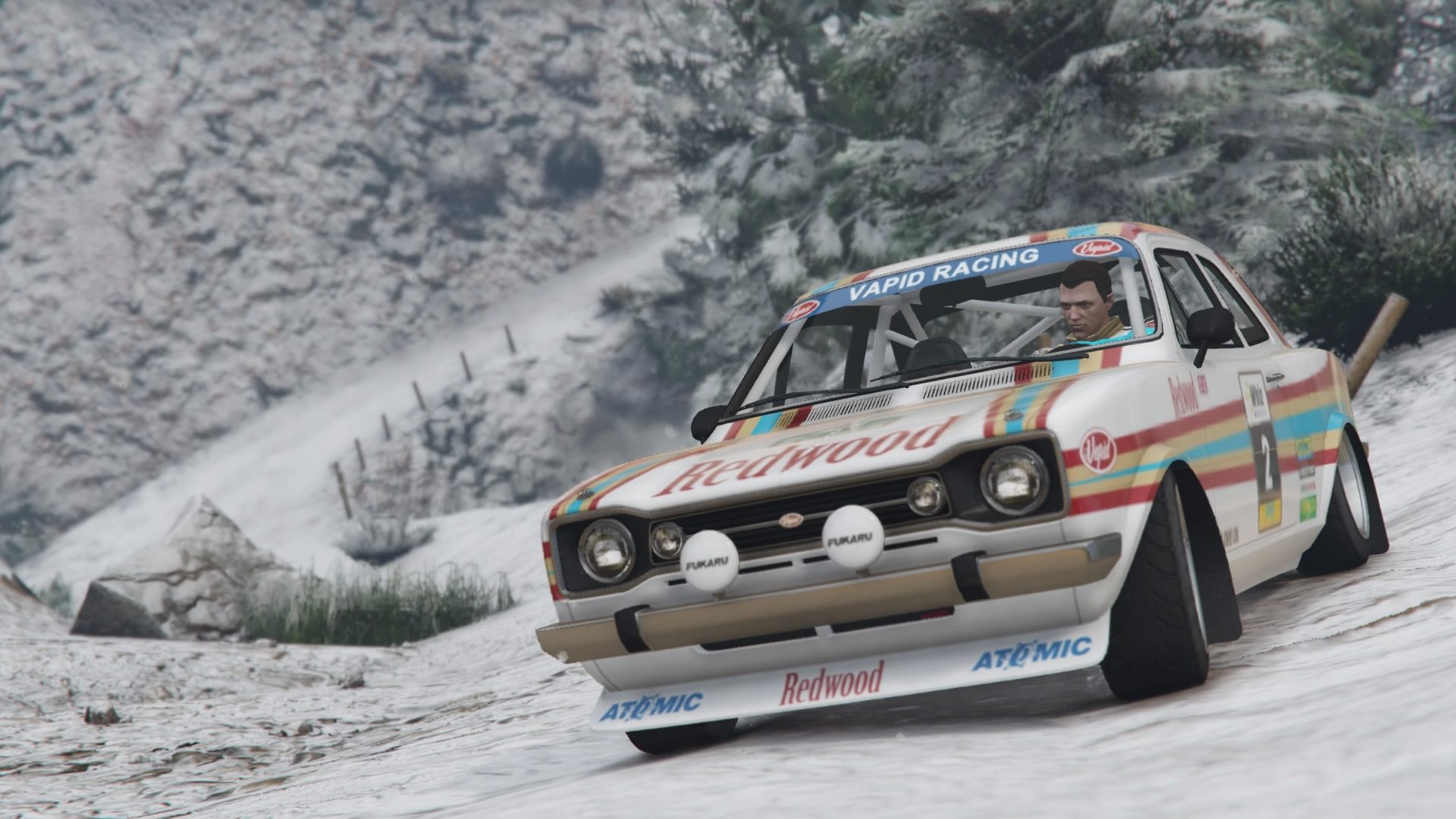 Grand Theft Auto V - Rallying In The Snow - 10