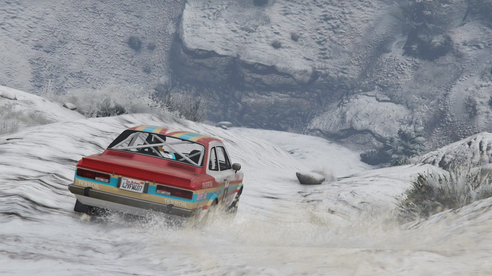 Grand Theft Auto V - Rallying In The Snow - 11